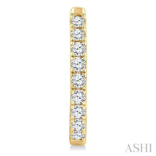 Diamond Fashion Hoop Earrings