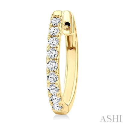 Diamond Fashion Hoop Earrings