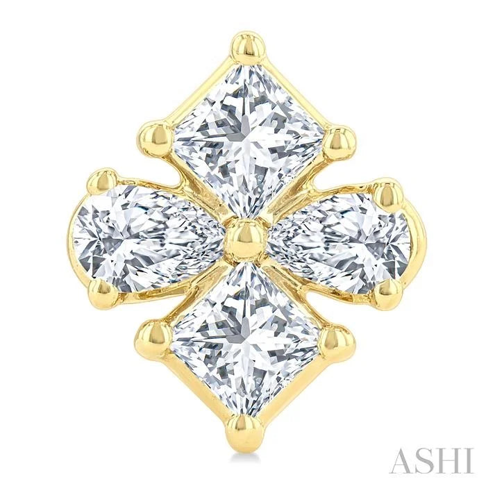 Mixed Shape Diamond Fashion Earrings