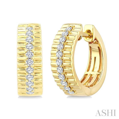 Pirouette Diamond Fashion Hoop Earrings