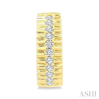 Pirouette Diamond Fashion Hoop Earrings