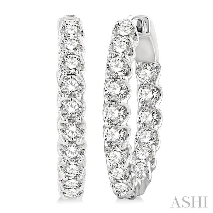 Inside-Out Diamond Hoop Earrings
