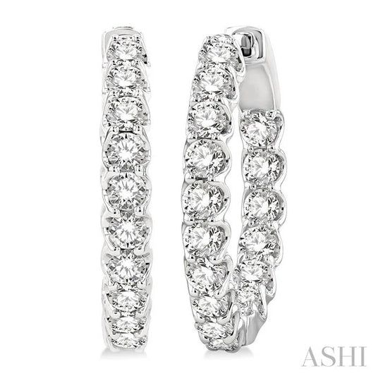Inside-Out Diamond Hoop Earrings