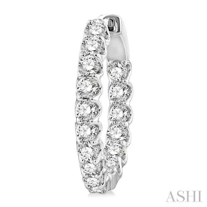 Inside-Out Diamond Hoop Earrings