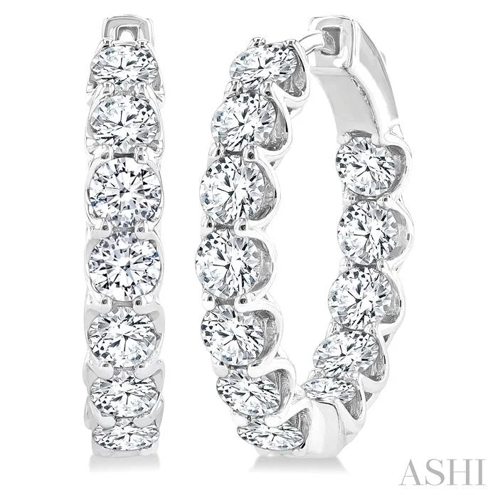 Inside-Out Diamond Hoop Earrings