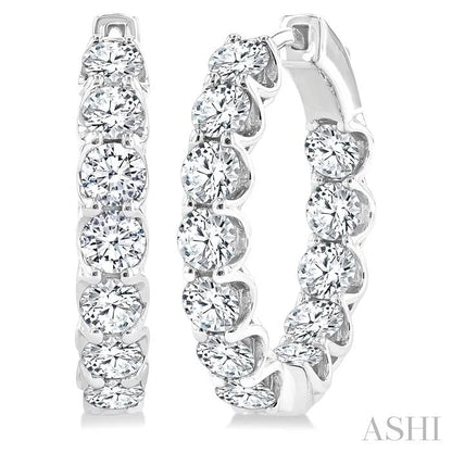 Inside-Out Diamond Hoop Earrings