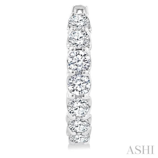 Inside-Out Diamond Hoop Earrings