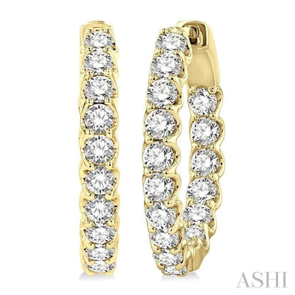 Inside-Out Diamond Hoop Earrings