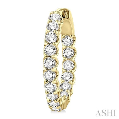 Inside-Out Diamond Hoop Earrings
