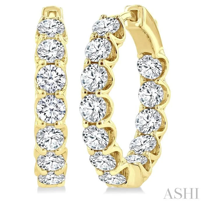 Inside-Out Diamond Hoop Earrings