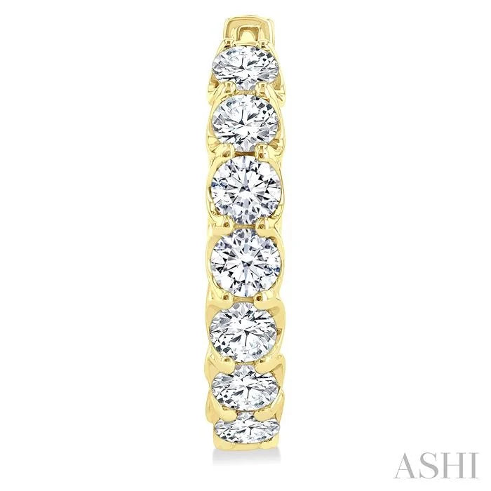Inside-Out Diamond Hoop Earrings