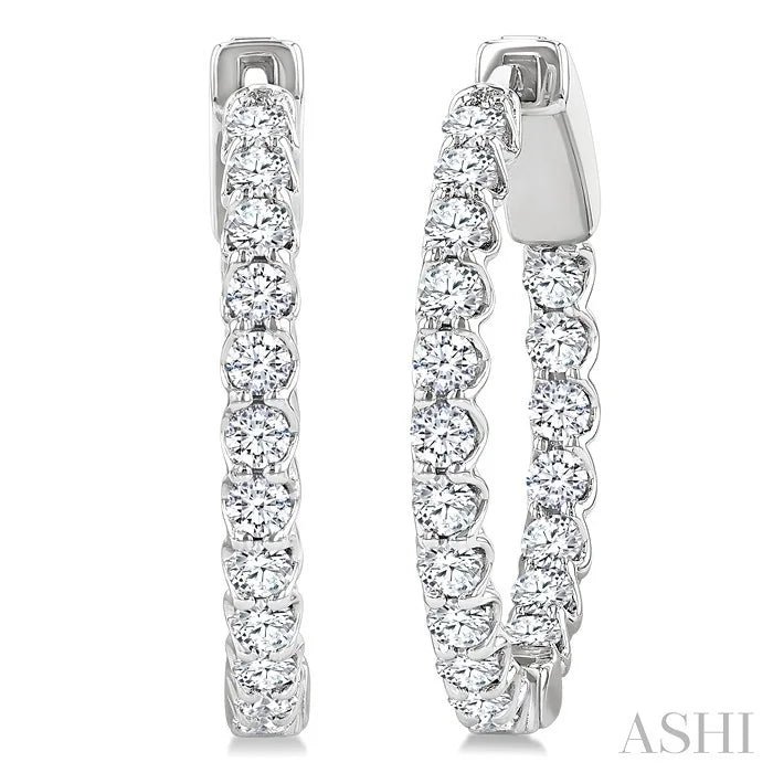 Inside-Out Diamond Hoop Earrings