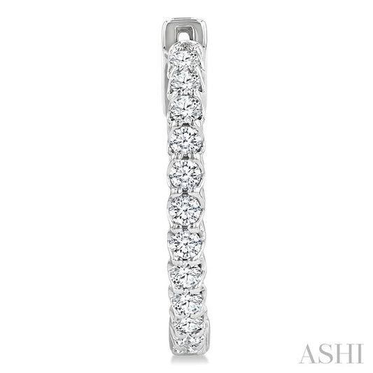 Inside-Out Diamond Hoop Earrings