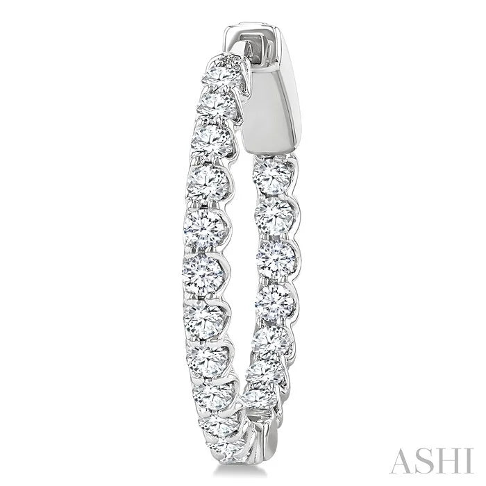 Inside-Out Diamond Hoop Earrings