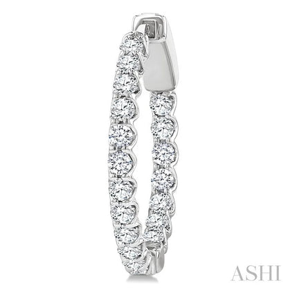 Inside-Out Diamond Hoop Earrings