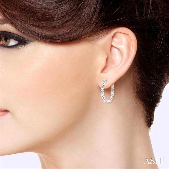 Inside-Out Diamond Hoop Earrings