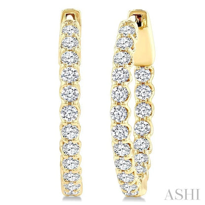 Inside-Out Diamond Hoop Earrings