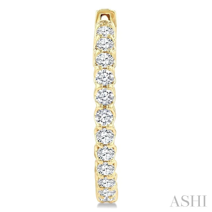 Inside-Out Diamond Hoop Earrings