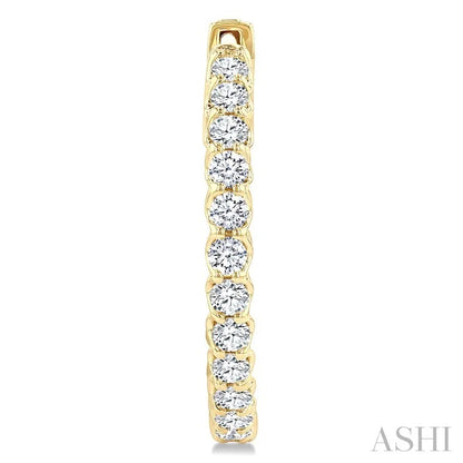 Inside-Out Diamond Hoop Earrings