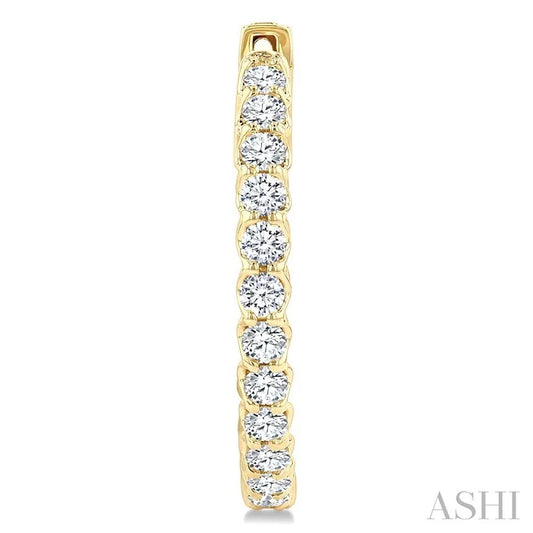 Inside-Out Diamond Hoop Earrings