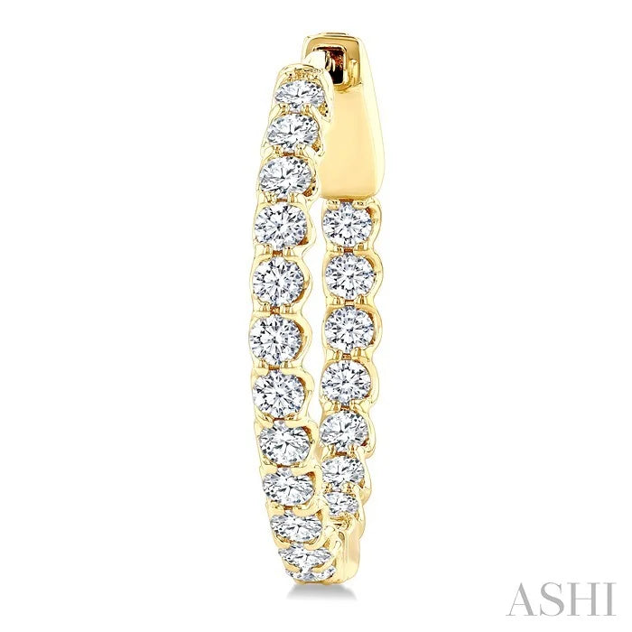 Inside-Out Diamond Hoop Earrings