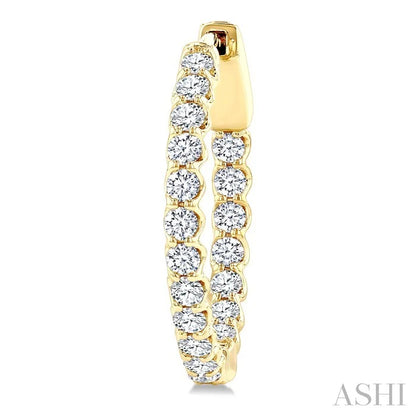 Inside-Out Diamond Hoop Earrings