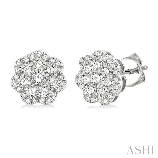Flower Diamond Fashion Earrings