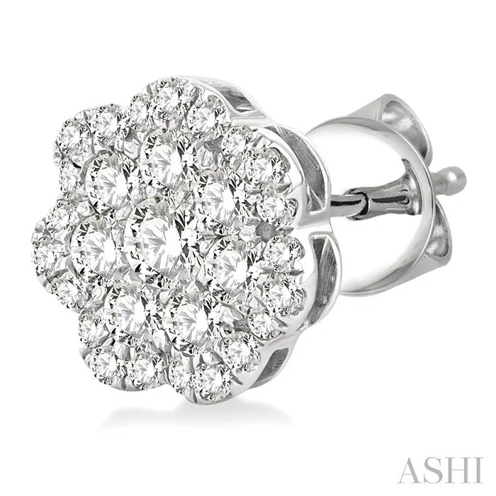 Flower Diamond Fashion Earrings