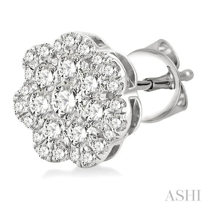 Flower Diamond Fashion Earrings