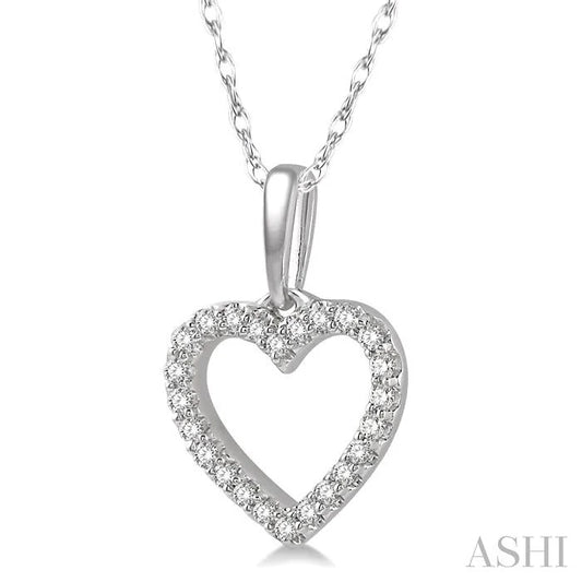 Heart Shape Petite Diamond Fashion Pendant