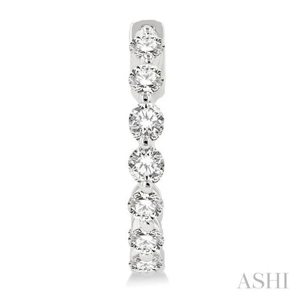 Inside-Out Diamond Round Hoop Earrings