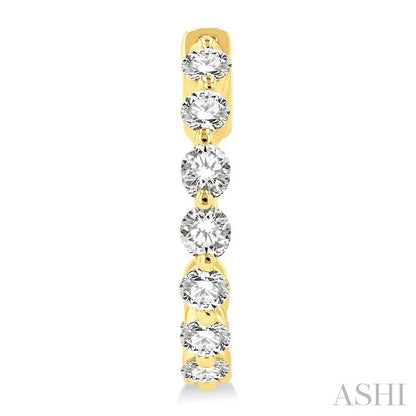 Inside-Out Diamond Round Hoop Earrings