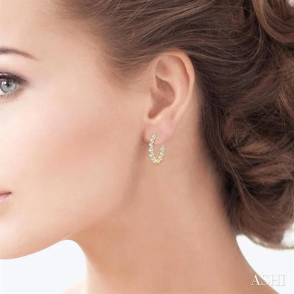 Inside-Out Diamond Round Hoop Earrings