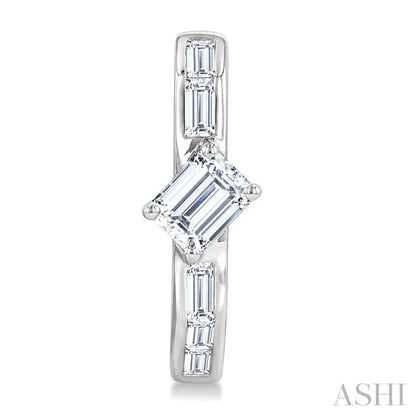 Geometric Diamond Fashion Hoop Earrings