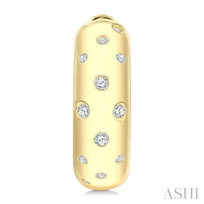 Mosaic Diamond Fashion Hoop Earrings