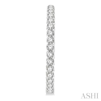 Inside-Out Diamond Round Hoop Earrings