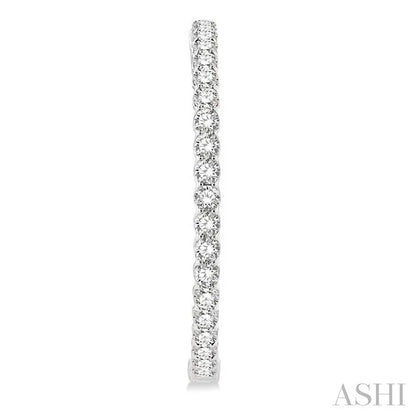 Inside-Out Diamond Round Hoop Earrings