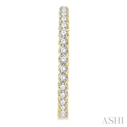 Inside-Out Diamond Round Hoop Earrings