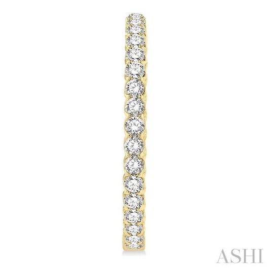 Inside-Out Diamond Round Hoop Earrings