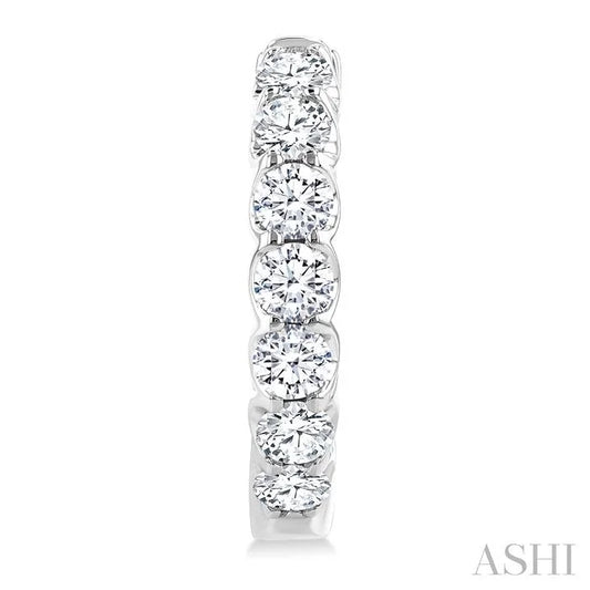 Inside-Out Diamond Round Hoop Earrings