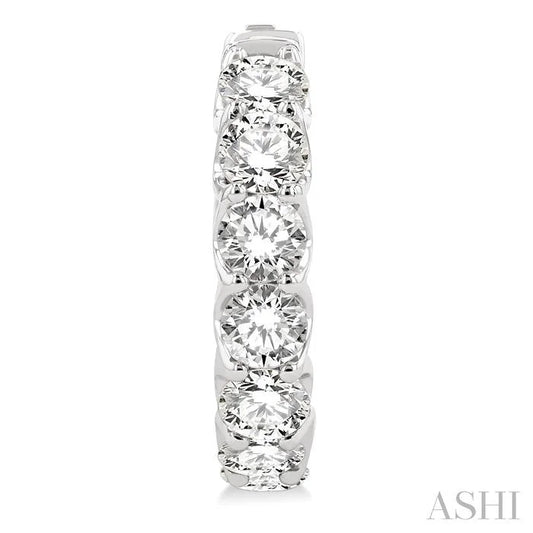 Inside-Out Diamond Round Hoop Earrings