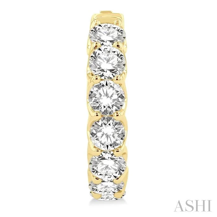 Inside-Out Diamond Round Hoop Earrings