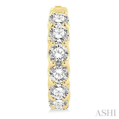 Inside-Out Diamond Round Hoop Earrings