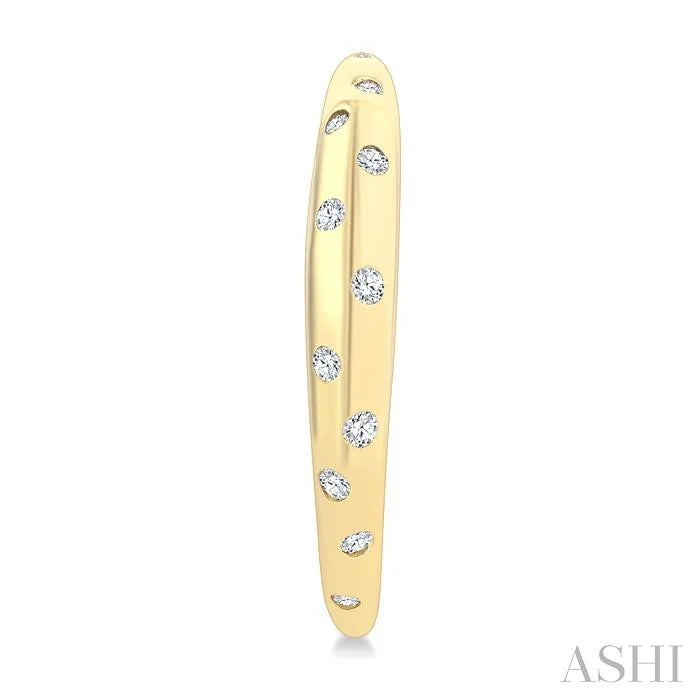 Mosaic Half Hoop Fashion Earrings