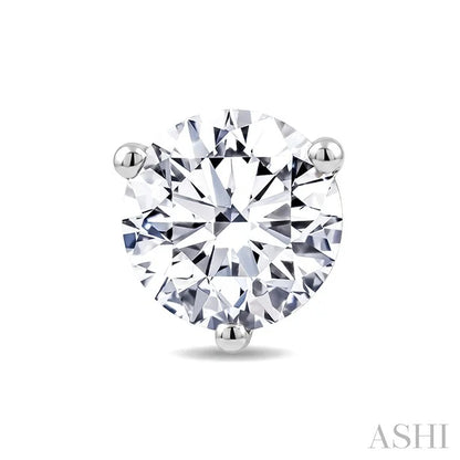 Round Shape Martini Diamond Stud Earrings