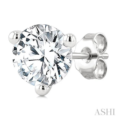 Round Shape Martini Diamond Stud Earrings