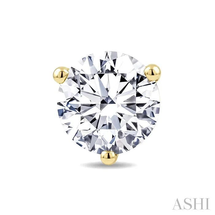 Round Shape Martini Diamond Stud Earrings