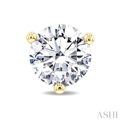Round Shape Martini Diamond Stud Earrings