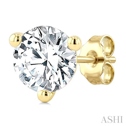 Round Shape Martini Diamond Stud Earrings
