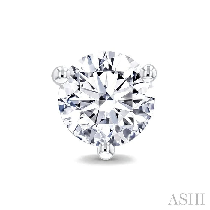 Round Shape Martini Diamond Stud Earrings